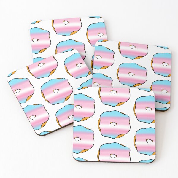 Item preview, trans flag donut designed and sold by notastranger.
