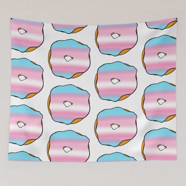 Item preview, trans flag donut designed and sold by notastranger.