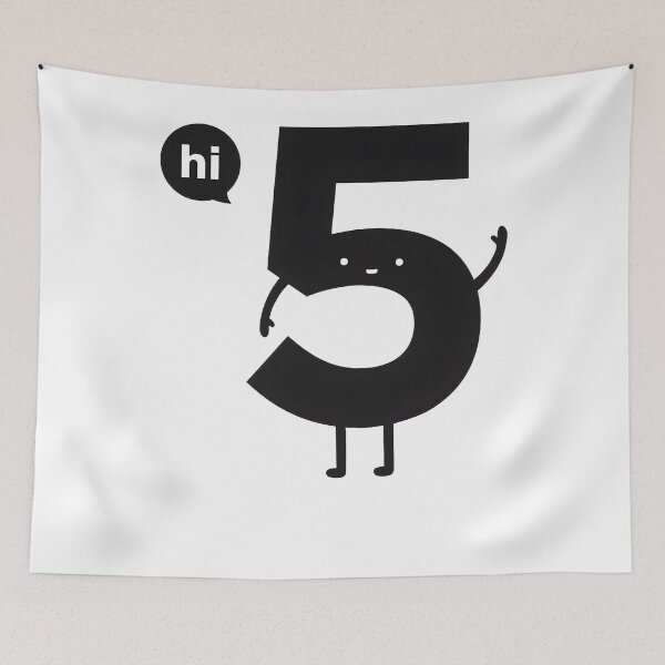 Item preview, Cute Hi 5 Number Character  designed and sold by 27Maydesign.