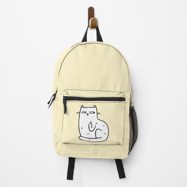 Item preview, Sassy White Cat Middle Finger Mood designed and sold by lavernemcdonald.
