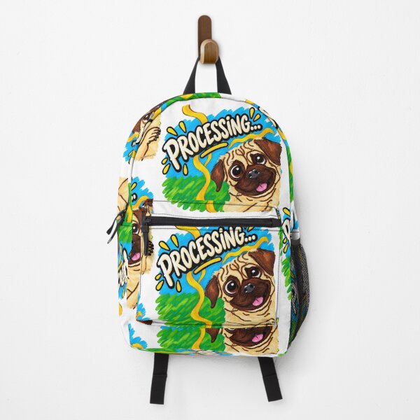 Item preview, Funny Pug Processing Cute Dog Cartoon designed and sold by newsuept25.art.