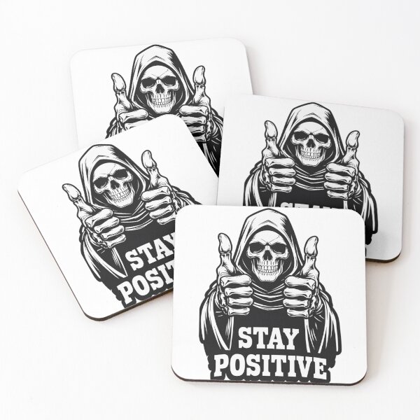 Item preview, Stay Positive Skeleton Thumbs Up Illustration designed and sold by DKSH1234.
