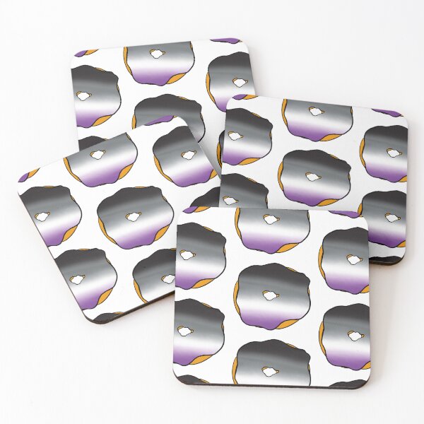 Item preview, asexual flag donut designed and sold by notastranger.