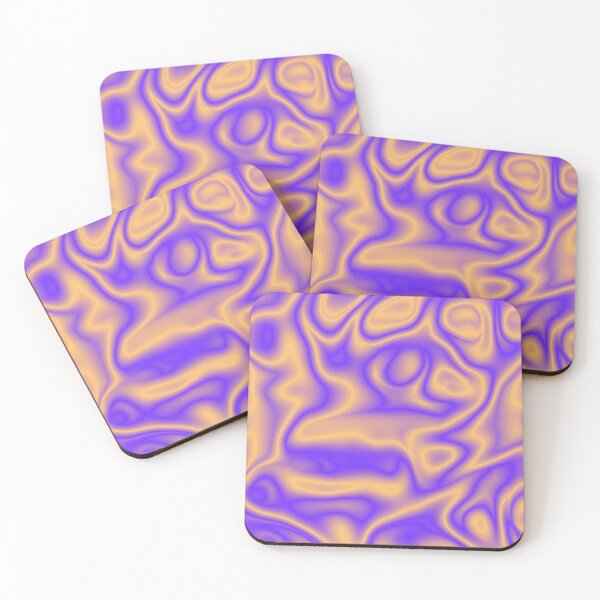 Item preview, Molten Gold and Purple Fluid Waves designed and sold by formularenii.