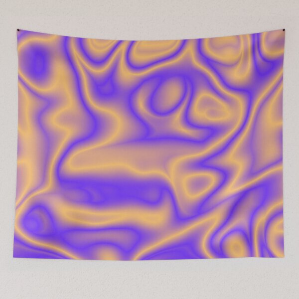 Item preview, Molten Gold and Purple Fluid Waves designed and sold by formularenii.