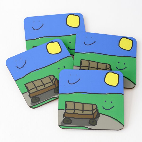 Item preview, Colorful Childhood Drawing of a Truck in the Sun designed and sold by PeaceTypo.