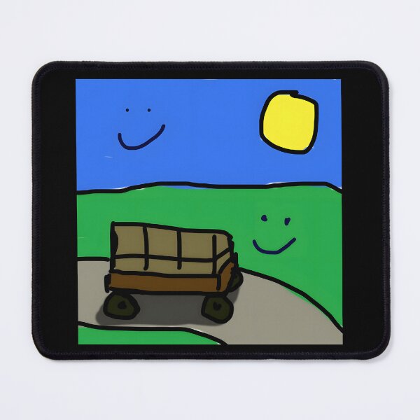 Item preview, Colorful Childhood Drawing of a Truck in the Sun designed and sold by PeaceTypo.