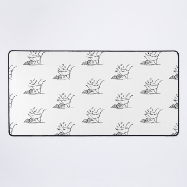 Item preview, A wheelbarrow with leaves scattered around designed and sold by rasagamastore.