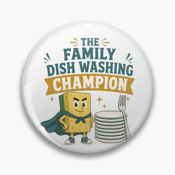 Item preview, The Family Dish Washing Champion Funny Cleanup designed and sold by BernoNickel.