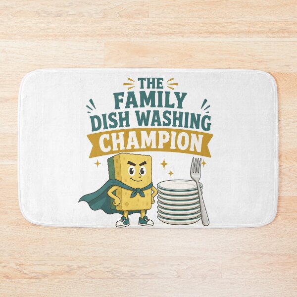Item preview, The Family Dish Washing Champion Funny Cleanup designed and sold by BernoNickel.