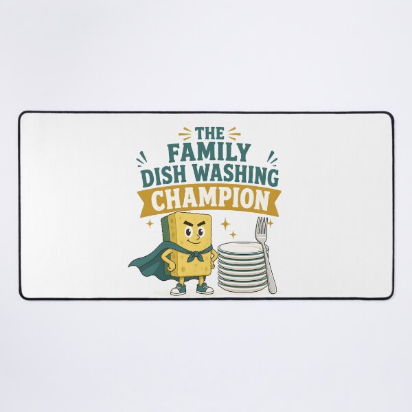 Item preview, The Family Dish Washing Champion Funny Cleanup designed and sold by BernoNickel.