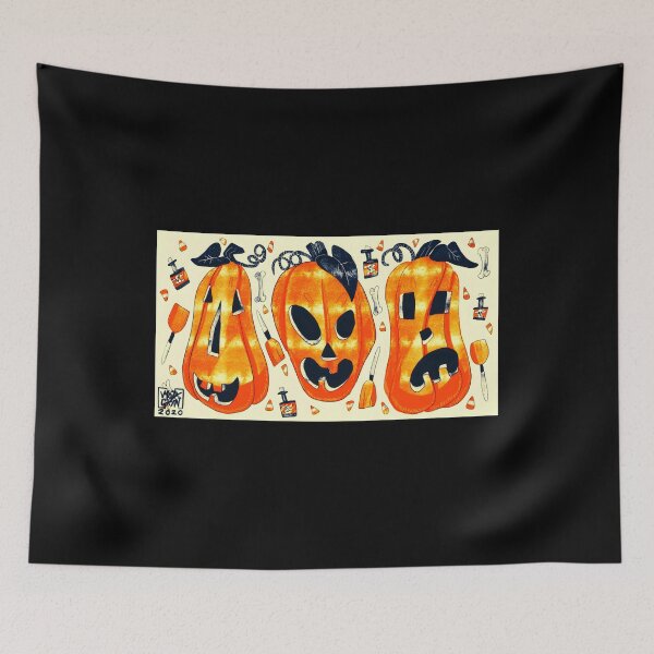 Item preview, Halloween Pumpkin Faces Design designed and sold by TomatiLove.
