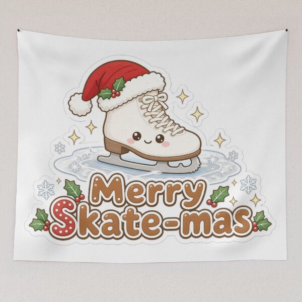 Artikelvorschau, Figure Skating Christmas Merry Skate-mas Gift entworfen und verkauft von Soft Merch.