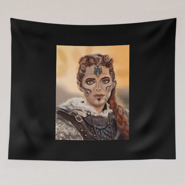 Item preview, Norse Warrior with Shield and Braided Hair designed and sold by J-Mindful.