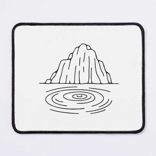 Item preview, A whirlpool forming beside a rock jutting out of the river designed and sold by rasagamastore.