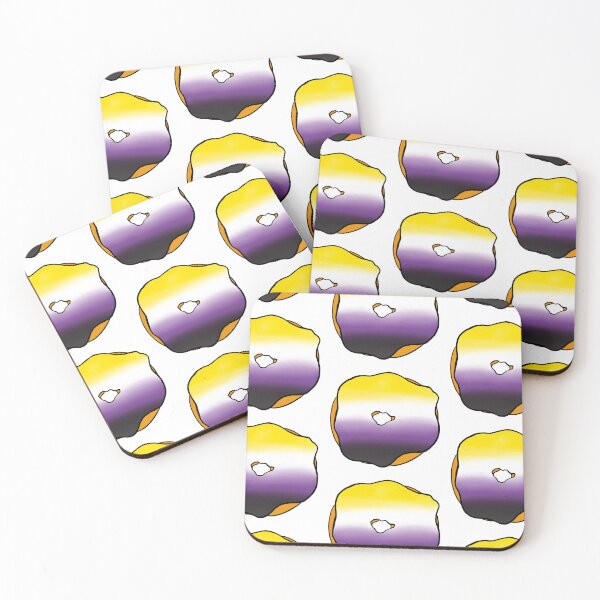 Item preview, non-binary flag donut designed and sold by notastranger.