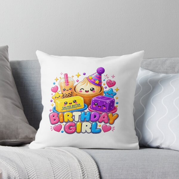 Item preview, Kawaii Birthday Girl Food Party Steamed Bun Boba designed and sold by MLETEM-P.