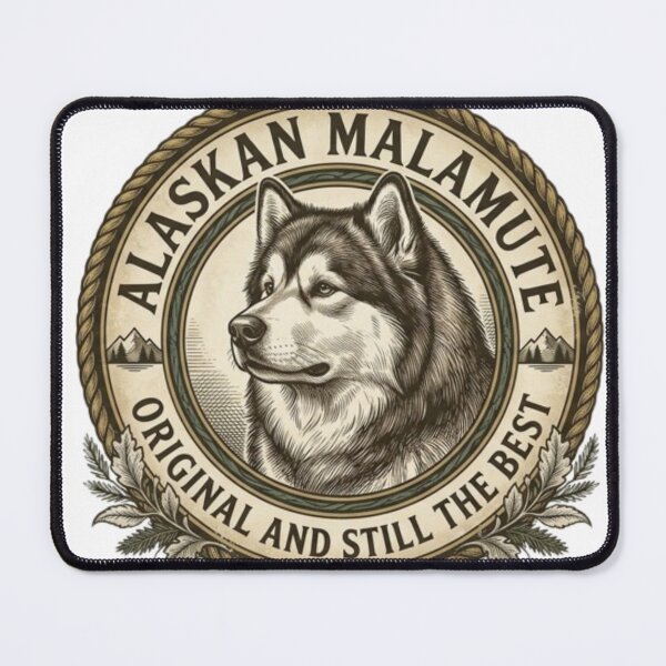 Aperçu de l'œuvre Alaskan Malamute Original and Still the Best créée et vendue par Kirrindy Designs.