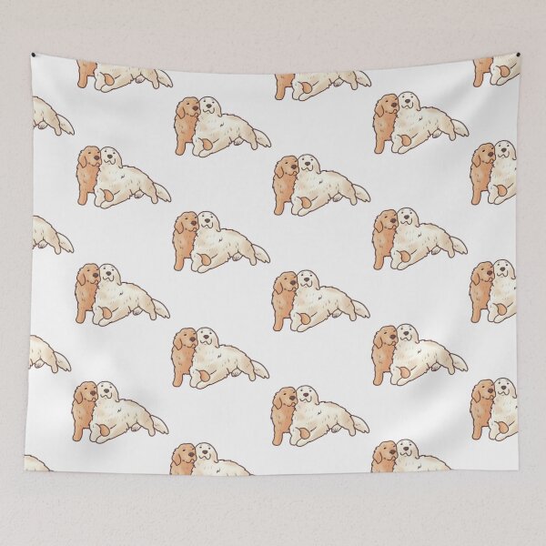Item preview, Two Golden Retriever Art designed and sold by harlotoreldela.