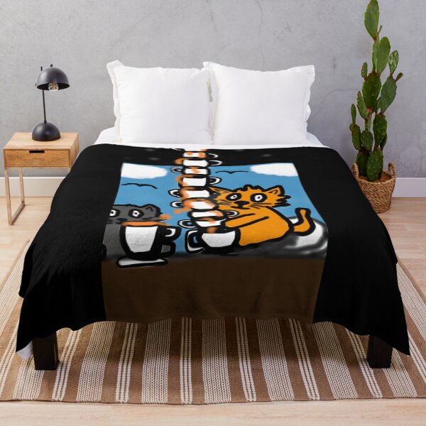 Item preview, Playful Cats with Coffee Cups designed and sold by PeaceTypo.