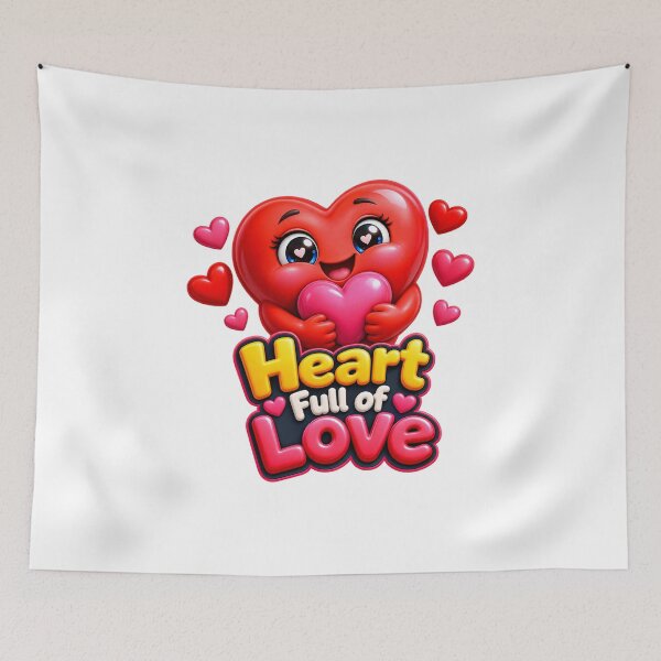 Item preview, Heart Full of Love Cute 3D Heart Emoji Valentine designed and sold by MR4me.