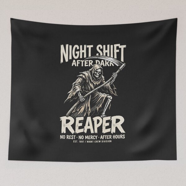 Item preview, Night Shift Grim Reaper After Dark Night Crew designed and sold by SplashTastic.