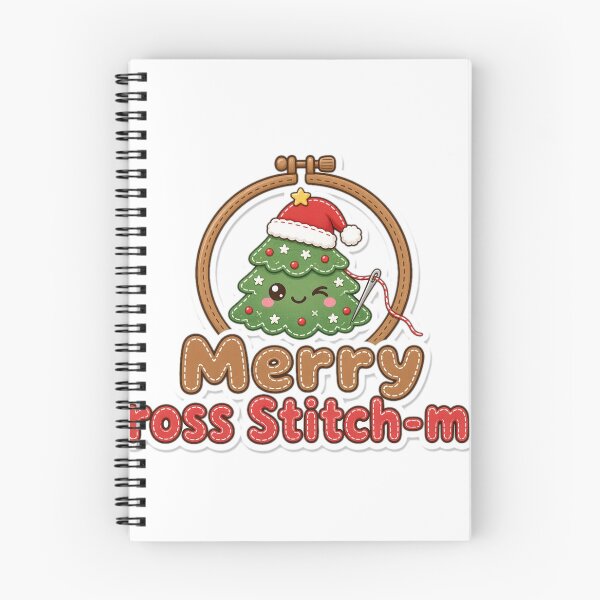 Aperçu de l'œuvre Cross Stitch Christmas Merry Cross Stitch-mas Gift créée et vendue par Soft Merch.
