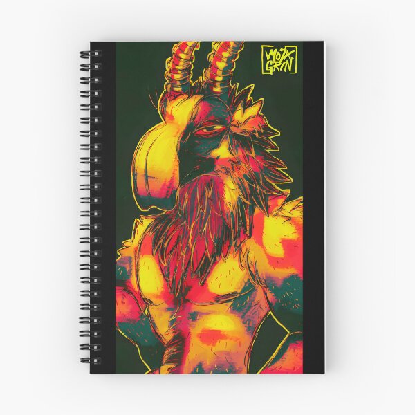Item preview, Vibrant Horned Beast Illustration designed and sold by TomatiLove.