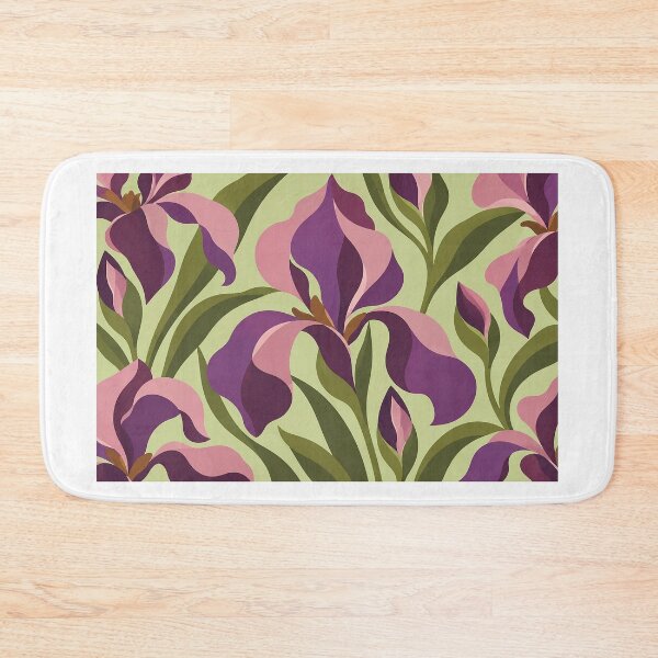Artikelvorschau, Lila Iris-Blumenmuster entworfen und verkauft von MarloKeylan.