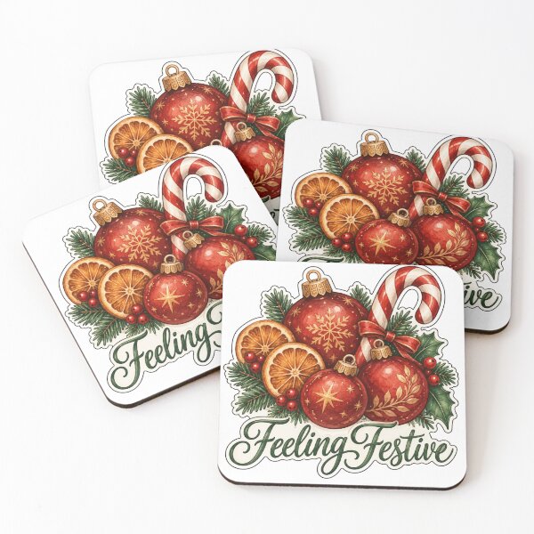 Item preview, Feeling Festive Christmas Baubles Holiday Shirt designed and sold by DreamelleStudio.