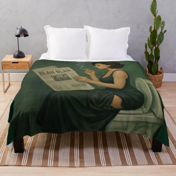 Item preview, Funny Dark Bathroom Woman designed and sold by saramadahlak.