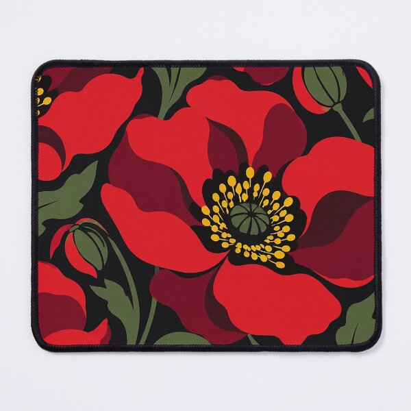 Item preview, Red Poppy Pattern designed and sold by MarloKeylan.