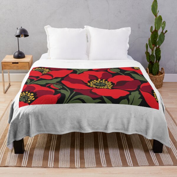 Item preview, Red Poppy Pattern designed and sold by MarloKeylan.