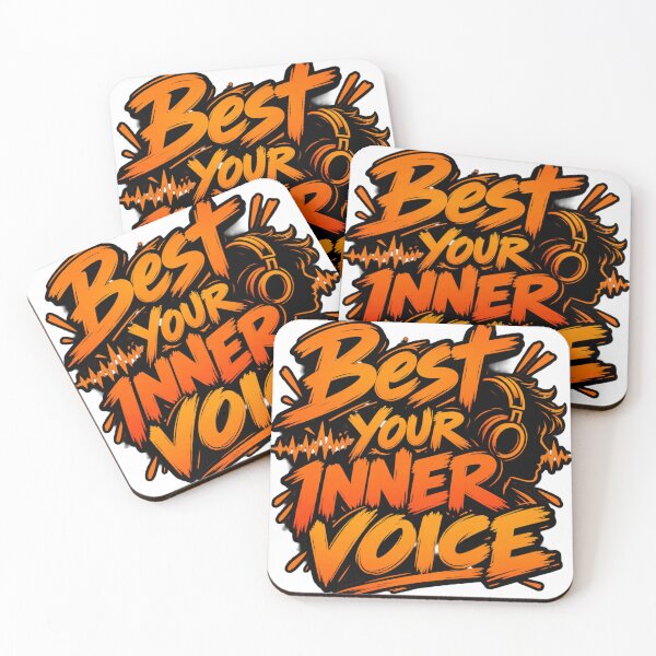Item preview, Best Your Inner Voice – Bold Motivational Typography Design designed and sold by Lovestickerco.