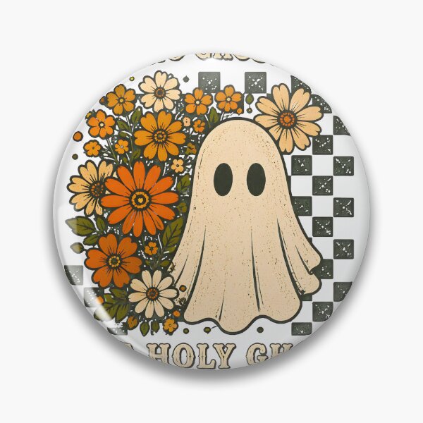 Item preview, Retro Ghost Floral Holy Ghost Halloween Tee designed and sold by MLETEM-P.