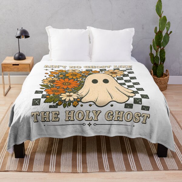 Item preview, Retro Ghost Floral Holy Ghost Halloween Tee designed and sold by MLETEM-P.