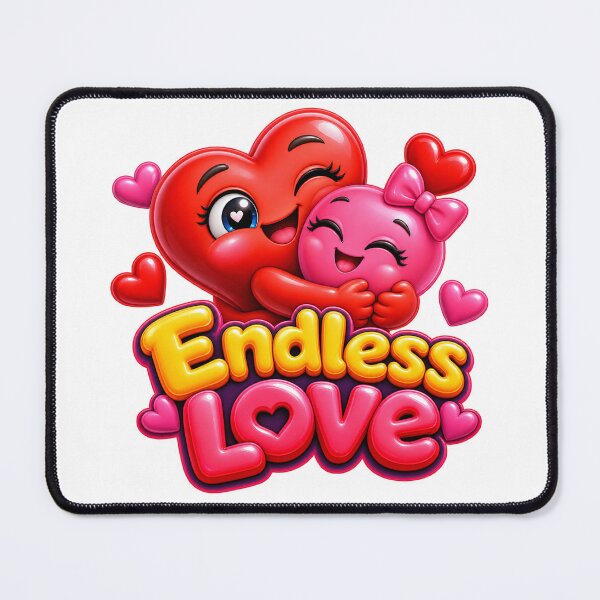 Item preview, Endless Love Cute 3D Heart Couple Romantic designed and sold by MR4me.