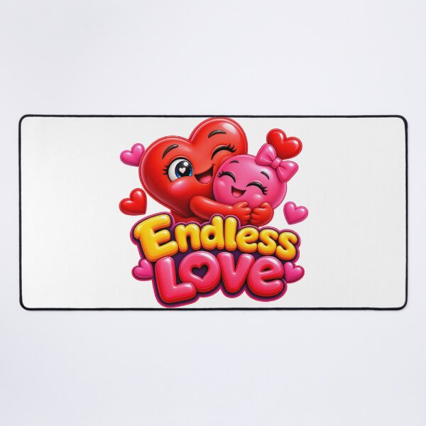 Item preview, Endless Love Cute 3D Heart Couple Romantic designed and sold by MR4me.