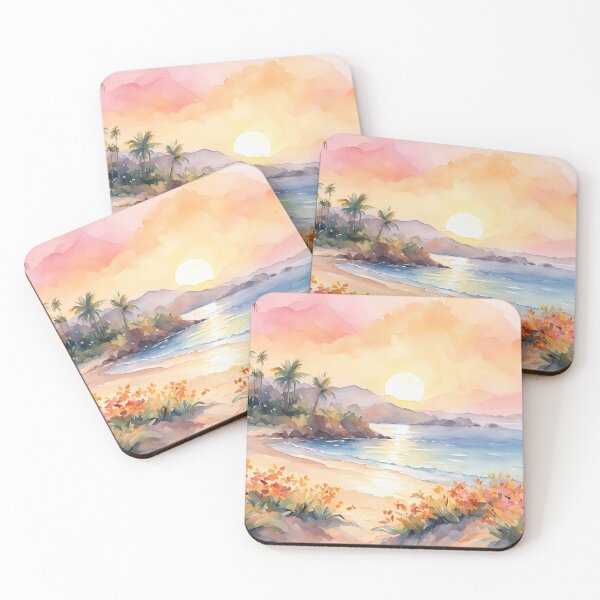Item preview, Tropical Sunset designed and sold by Undersea Ai Art.