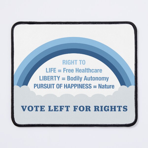 Item preview, Vote Left For Democrats For Rights: Nature Design designed and sold by Kelly Weaver.