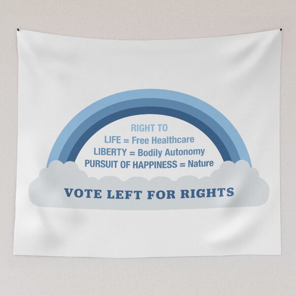 Item preview, Vote Left For Democrats For Rights: Nature Design designed and sold by Kelly Weaver.
