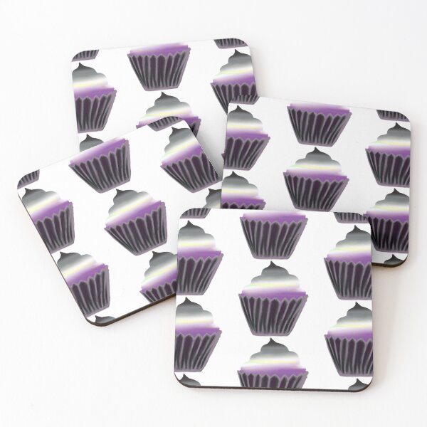 Item preview, asexual flag cupcake designed and sold by notastranger.