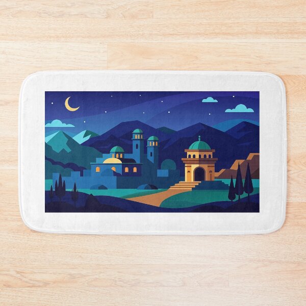 Item preview, Nighttime Village designed and sold by WickPoncio.