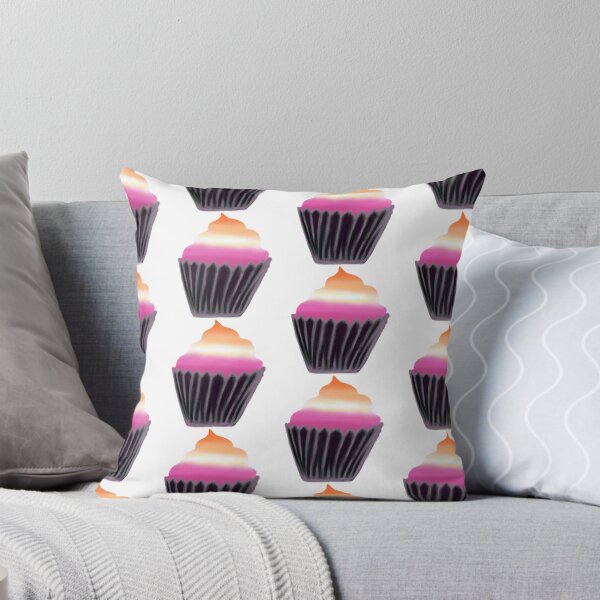 Item preview, lesbian flag cupcake designed and sold by notastranger.