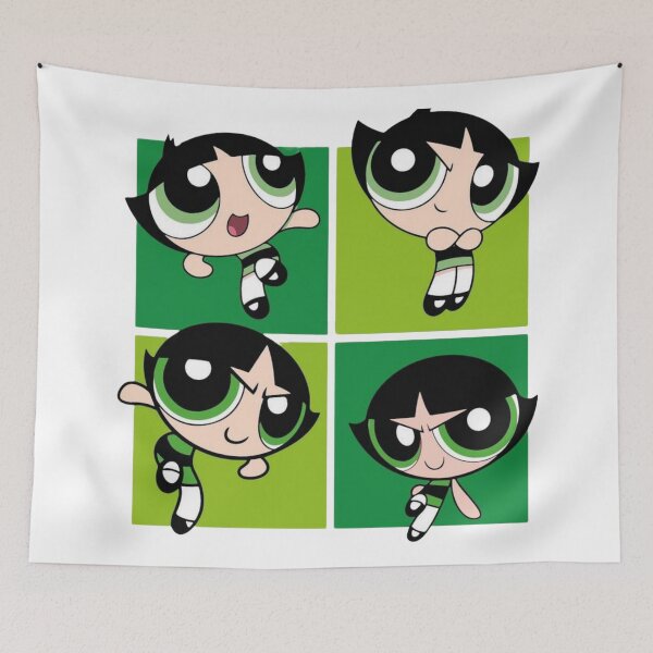 Item preview, Buttercup - The Powerpuff Girls Retro Collage Green designed and sold by conamor-bymel.