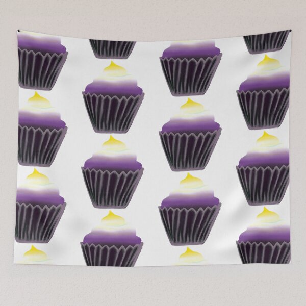 Item preview, non-binary flag cupcake designed and sold by notastranger.
