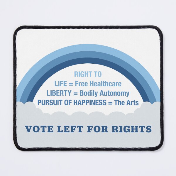 Item preview, Vote Left For Democrats For Rights: The Arts Design designed and sold by Kelly Weaver.