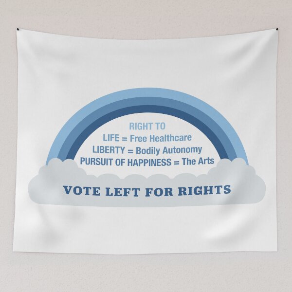 Item preview, Vote Left For Democrats For Rights: The Arts Design designed and sold by Kelly Weaver.