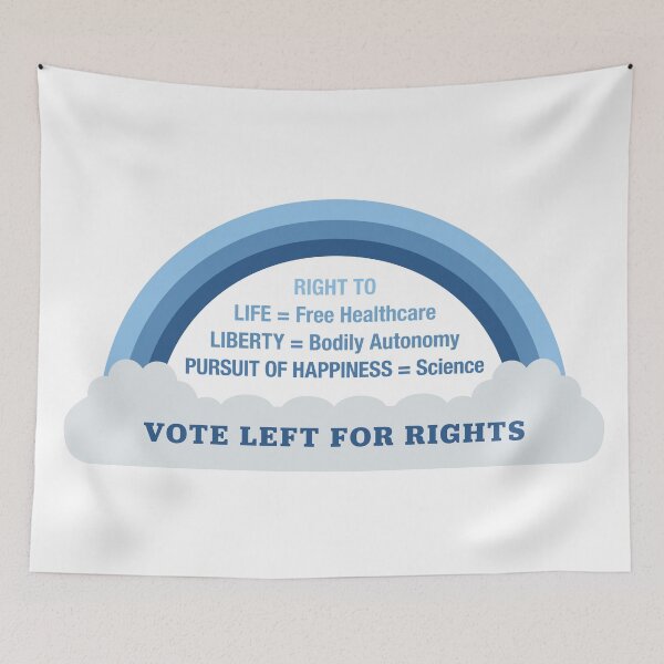 Item preview, Vote Left For Democrats For Rights: Science Design designed and sold by Kelly Weaver.