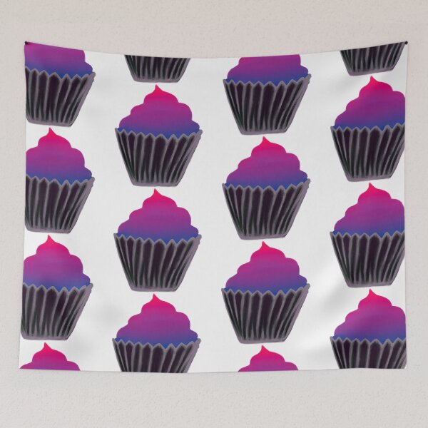 Item preview, bisexual flag cupcake designed and sold by notastranger.